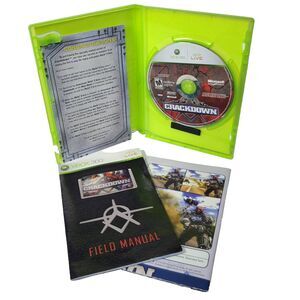 Crackdown (Microsoft Xbox 360, 2007) Video Game Tested CIB with Map/Poster